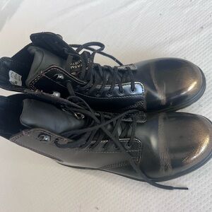 New Womens Blundstone Original Lace Up Gold Brush Leather Boots Size 3 U.S. 8